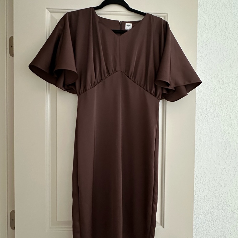 Elegant Brown Dress